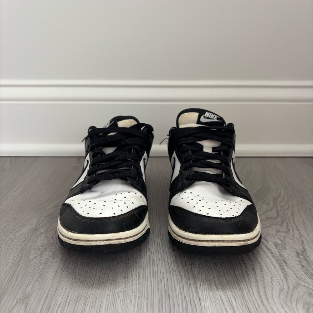 Nike Black and White Low-Top Dunk Sneakers